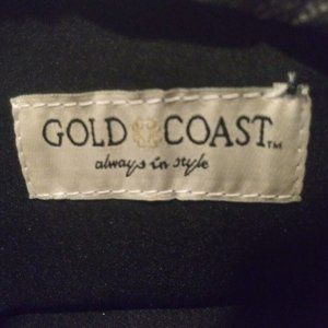 Upcycled Xmas Gift Dark brown Gold Coast zipper make up bag Plus Bonus ACCS